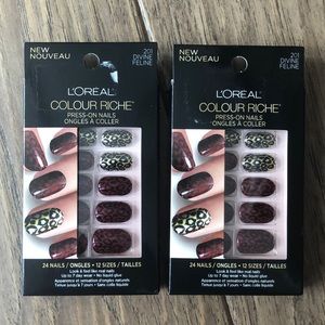 2 Pack L’Oreal Press-On Nails